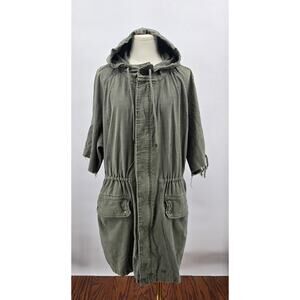 Free People Reworked Short Sleeve Military Jacket